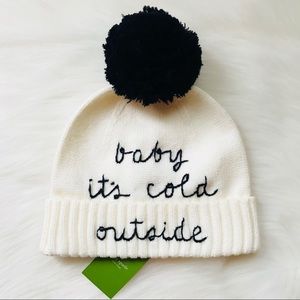 KATE SPADE BABY IT’S COLD OUTSIDE BEANIE HAT NWT